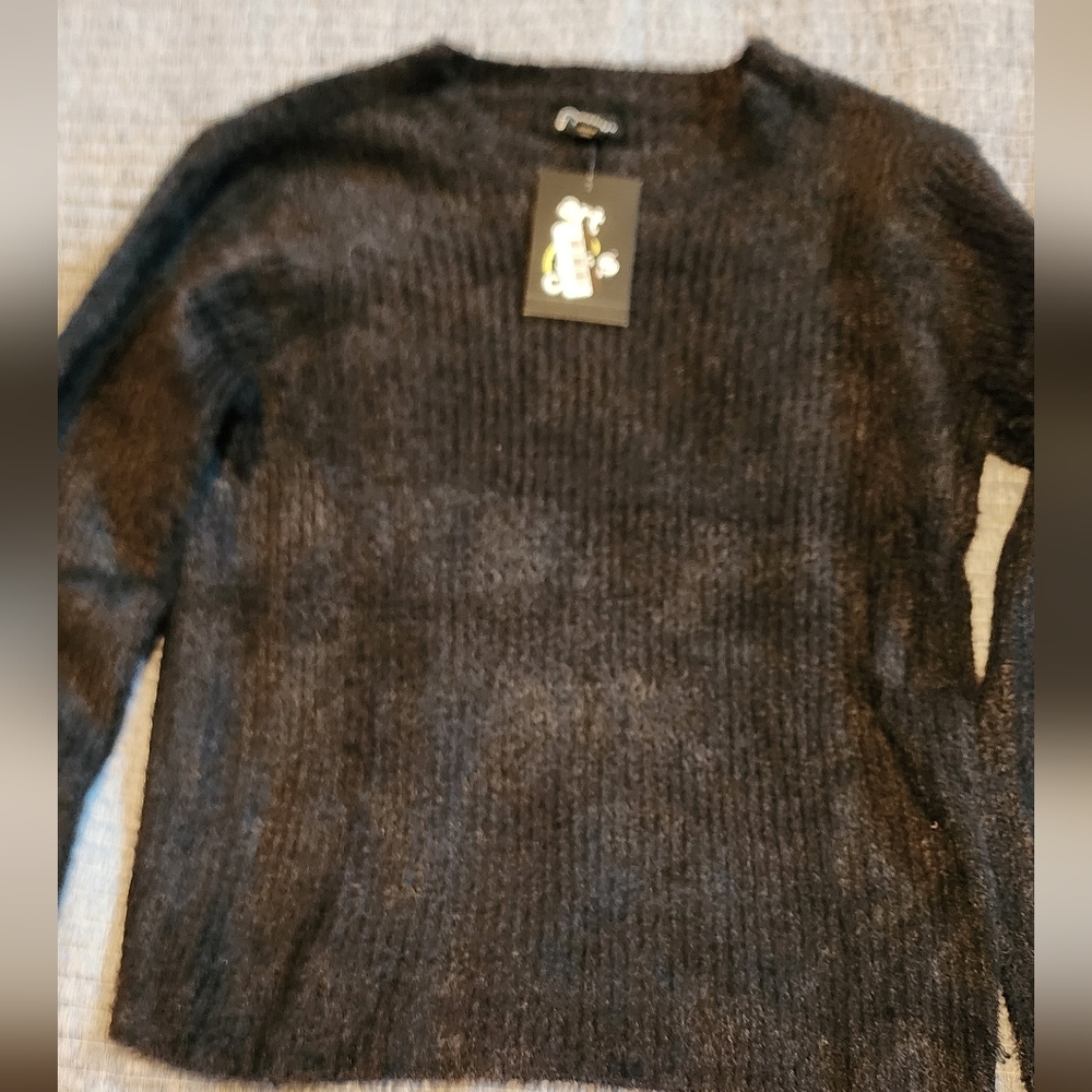 ART CLASS BLACK FUZZY Sweater Size XXL 14/16